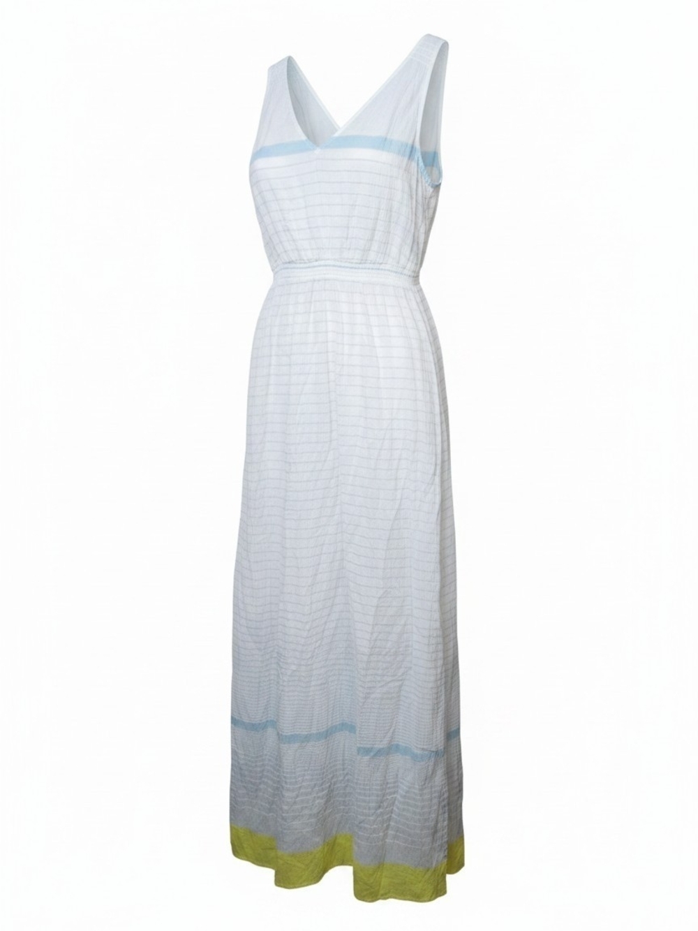 TOMMY BAHAMA | Gauze Maxi Semi Sheer Dress Beach Cover-Up Smocked Cotton | XXS